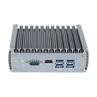 Mini Ordenador de Diseño Sin Ventilador, CPU Intel Core i5 de 11ª Generación 1135G7, Bajo Consumo, 6 Puertos LAN, Tarjeta de Red de 2.5G, Enrutamiento Suave, Mini Host