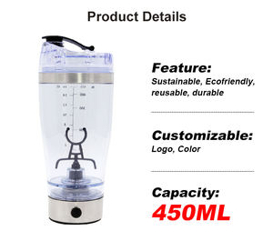 Shaker électrique automatique pour tasse à café, mélangeur à agitation automatique, shaker à protéines électrique avec <span class=keywords><strong>batterie</strong></span> au lithium - Product Image 2