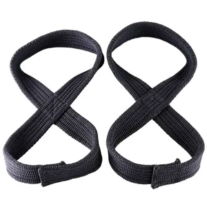 Algodón 7mm Figura engrosada 8 Correas de muñeca Bandas de levantamiento de pesas Soporte de muñeca antideslizante Deadlift Powerlifting Belt Pull-ups - Product Image 4