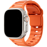 Correa de Reloj de Silicona Suave Ultra Ancha con Diseño de Orificios Transpirables Louver 2024 para Apple Watch Series 8 9 10 11 Ultra 2