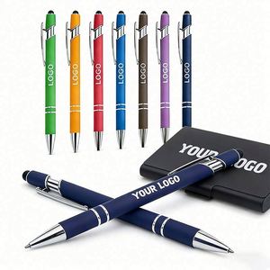 Stylo avec logo d'entreprise, stylo à bille en métal, vente en gros de stylos cadeaux, cadeaux promotionnels personnalisés - Product Image 1