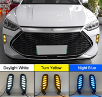 Pour BYD Build Your Dream Song Plus 2021 2022 feux diurnes à LED DRL avec clignotant antibrouillard feux de jour