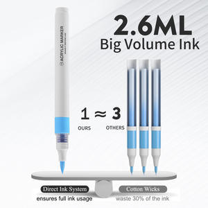 Marqueurs de <span class=keywords><strong>peinture</strong></span> acrylique à encre directe 162 couleurs spécialement conçus pour les étudiants en <span class=keywords><strong>peinture</strong></span> d'art <span class=keywords><strong>et</strong></span> de gribouillage des enfants avec des pointes souples - Product Image 4
