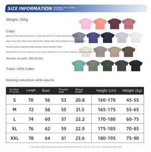 250g Women Streetwear Retro Washed Short Sleeve Loose Cotton T-<b>Shirt</b> Quick-Drying Breathable Summer T <b>Shirts</b> - Product Image 2
