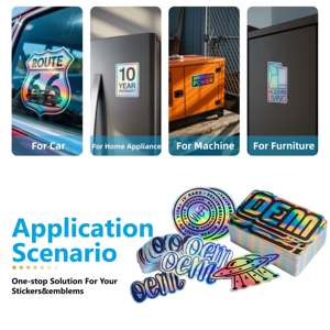 Adesivo esclusivo personalizzato ologramma adesivo Laser adesivo decorativo <span class=keywords><strong>auto</strong></span> impermeabile durevole adesivo Laser - Product Image 3