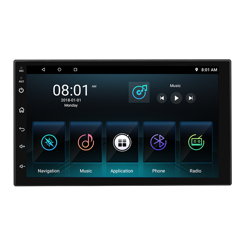 7 дюймов Универсальный android автомобильный mp5 плеер с сенсорным экраном USB gps автомобильный стерео с камерой