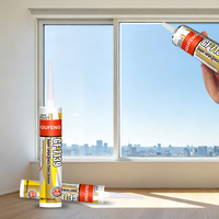 GF7139 Vente directe usine Mastic transparent haute performance en silicone acide pour collage de vitres et verre