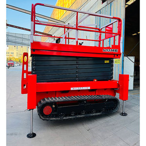 Plataforma Elevadora de Tijera Todoterreno de 320 kg y 500 kg con Nivelación de un Solo Toque - Product Image 3
