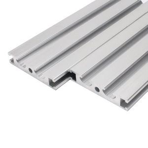European Standard 1050 Aluminum Profile 6063 Alloy Industrial Frame Support Guide Rail Anodized Silver White 1 Meter - Product Image 1
