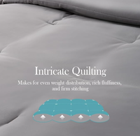 Couette rafraîchissante ultra douce effet nuage, toutes saisons, respirante, matelassée, insert de couette de luxe léger au toucher soyeux