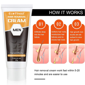 Crema de depilación permanente para hombres, depiladora corporal indolora a base de hierbas naturales, Etiqueta Privada, 648020 - Product Image 2