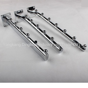 Móc treo tường đậm với sáu hạt và Bảy hạt cong móc kim loại lớn cho cửa hàng quần áo treo móc treo bên trong - Product Image 2