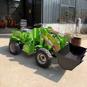 散装砂砾铲装机 小型轮式土方工程机械 电动小型叉车 - Product Image 6