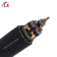 LX YJV32 Mittelspannungskabel 3-adrig 70mm 100m 150mm 185mm Kupfer/XLPE/SWA/PVC Armiertes Stromkabel für Bauanwendungen IEC 60502