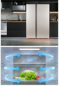 European Standard Four Door Large Capacity Household Double <b>Refrigerator</b> With Energy-saving and Water Dispenser Spacious 4door D - Product Image 4