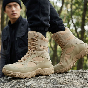 Botas Tácticas de Senderismo TSB33 Color Bronceado, con Malla Transpirable, para Trekking al Aire Libre, Calzado para Caminar en Todas las Estaciones, Actividades de Campo - Product Image 3