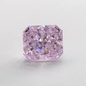 미국 핑크 CZ 다이아몬드 팔각형 모양 짓 눌린 얼음 시뮬레이션 다이아몬드 느슨한 합성 Cz 보석