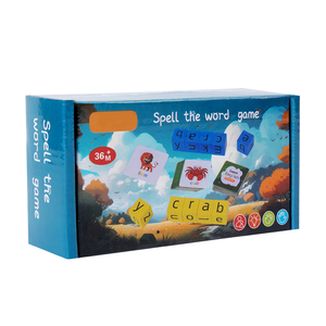 Hoye Craft Tùy Chỉnh Học Tập Từ Tiếng Anh Công Cụ Bằng Gỗ Bảng Chữ Cái Khối Đánh vần Từ - Product Image 4