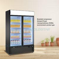 Fabricant chinois de vitrine réfrigérée verticale en verre transparent, réfrigérateur à boissons froides, refroidisseur