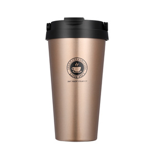 Stainless Steel Tumbler 304 Portable Travel Coffee Cup With Lid For Outdoor Use - Product Image 4