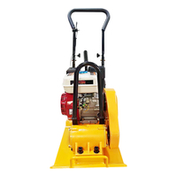 Mini compacteur vibrant de plaque d'asphalte d'essence petit équipement compact mobile