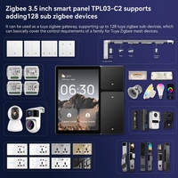 Panel de Interruptores Inteligente Golden Security 2026 de 3.5 Pulgadas para Automatización del Hogar Zigbee/WiFi, Control por Voz Alexa Integrado, 10A