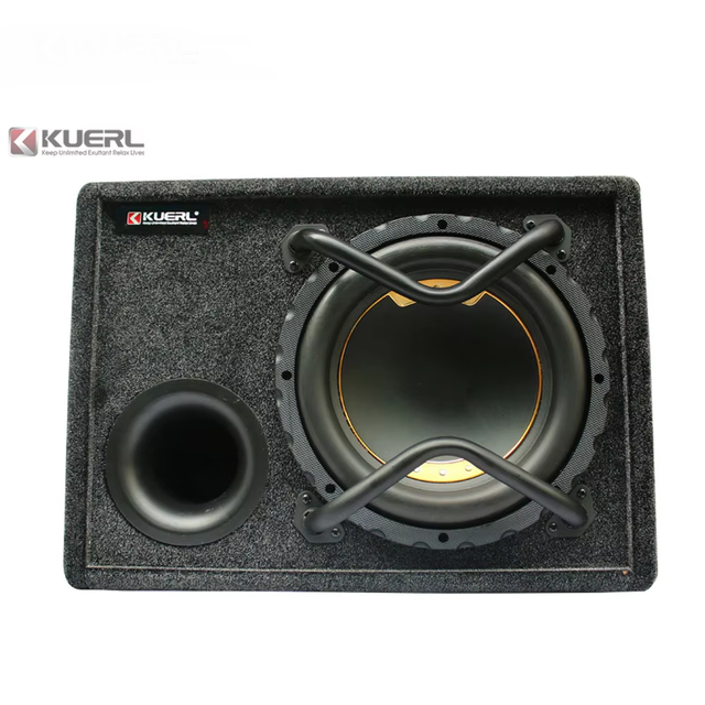 China Factory Wholesale Audio Subwoofer Active 12v 10 Inch Trapezoidal Car Active Subwoofer
