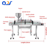 Machine de remplissage automatique électrique commerciale pour yaourt, confiture, sauce au fromage, crème de yaourt, pour 50-500 ml