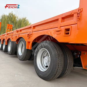 Semirremolque de plataforma baja de 100 toneladas y 10 ejes con plataforma móvil, escalera hidráulica y plataforma baja, personalizado - Product Image 5