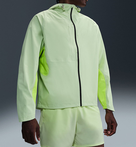 2025 New Custom Training and Jogging Clothing <strong>Men</strong> Running Waterproof Outdoor Eco-Friendly <strong>Nylon</strong> Hooded Windbreaker Jacket Sports - Product Image 1