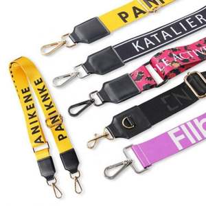 Sangle de remplacement personnalisée avec logo de créateur pour sac à main en polyester, bandoulière confortable - Product Image 2