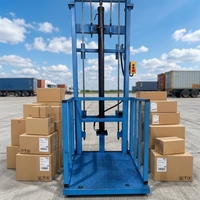 Monte-charge sans salle de machine de 5 tonnes certifié CE pour entrepôt logistique industriel