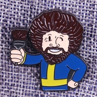 Broche en émail personnalisée Fallout 4 Vault Boy, badge métallique Burna Boy Cosplay, technique de moulage