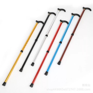 Bâton de marche télescopique en alliage d'aluminium, hauteur réglable, pour personnes âgées, randonnée, utilisation en extérieur - Product Image 2