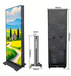 Afficheur numérique LED P2 d'intérieur sur pied avec cabinet en aluminium pour la publicité - Product Image 2