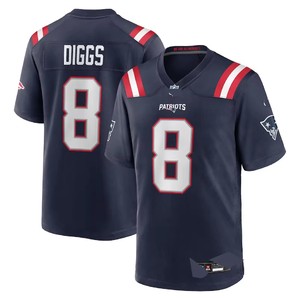 Camisetas de Fútbol Americano Cosidas del Draft 2025, Primera Ronda, Equipo NE, <span class=keywords><strong>10</strong></span> Derek Maye, 12 Brady, 8 DIGGS - Product Image 6