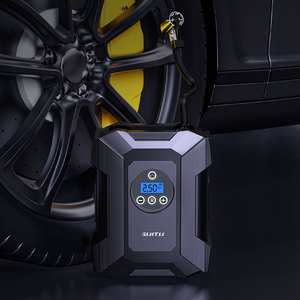 Bomba de aire para coche, compresor de aire de 12V, <span class=keywords><strong>DC</strong></span>, 12V, 120W, bomba de aire para coche con cable, con iluminación LED Inflador de neumáticos, pantalla Digital - Product Image 3