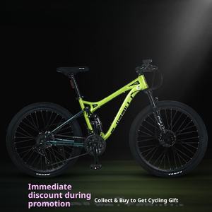 Freno de disco todoterreno para adultos, bicicleta de montaña de cola suave, 21 velocidades, doble absorción de impacto, carreras, estudiantes adolescentes transfronterizos - Product Image 4
