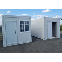 Petite maison mobile modulaire de 20 pieds portable pliable et pliable maison conteneur préfabriquée avec toilettes à bas prix