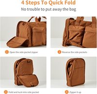 Sac de sport pliable personnalisé avec compartiment à chaussures, sac de voyage à roulettes, sac de sport résistant à l'eau