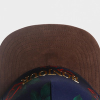 Casquette de baseball ALLO CAP Rose Floral décontractée unisexe en PVC à 5 panneaux, réglable, à visière plate, style sportif urbain, pour adulte