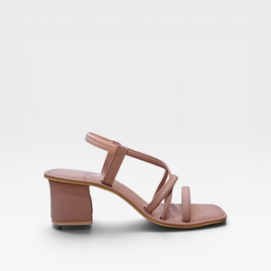 Elegant Pink Block Heel <b>Sandals</b> for Women Strappy Open Toe Slip On Comfortable Casual Party Wedding Fashion Shoes for Evening - Product Image 3