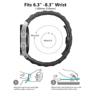 20mm bracelets de montre en acier inoxydable universel pour Samsung <span class=keywords><strong>Galaxy</strong></span> Watch5 Pro <span class=keywords><strong>Watch4</strong></span> <span class=keywords><strong>Classic</strong></span> 40mm 44mm 45mm <span class=keywords><strong>46mm</strong></span> - Product Image 4