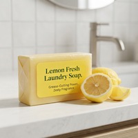 Savon à lessive solide en barre de 180 g en vrac |   Dégraissant antibactérien écologique pour les mains |   Huile de noix de coco à base de plantes |   Distributeur