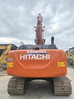 Excavatrice sur chenilles hydraulique Hitachi ZX200-6 d'occasion, 20 tonnes, d'origine japonaise, faible nombre d'heures de fonctionnement, moteur robuste, pompe, roulement