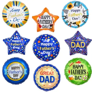 Buon compleanno personaggio a tema decorazione per feste palloncini in elio in alluminio Set palloncino foil per la festa del papà felice dei cartoni animati