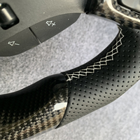 Volant sport en cuir personnalisé avec LED et fibre de carbone RPPF pour Camaro ZL1 SS 2SS Coupé 2016-2024