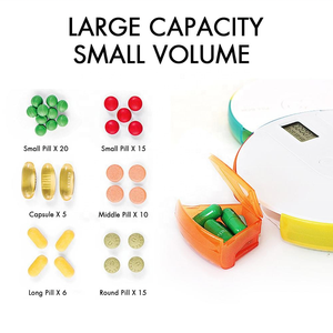 Kotak obat elektronik pengingat pintar kualitas tinggi gaya baru kotak pil dispenser tujuh hari seminggu portabel - Product Image 5