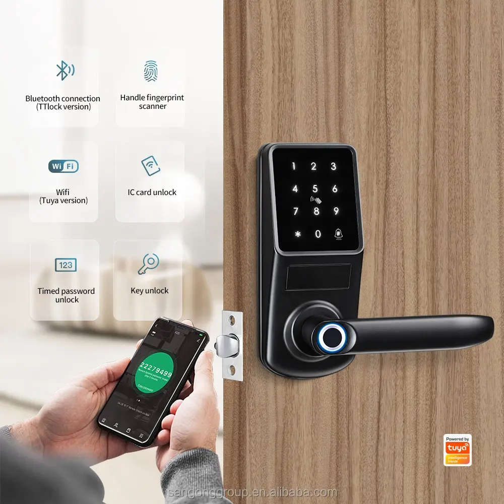 High Security Remote Control Smart Lock Digital Door Lock Code Change Password TTlock Cabinet Lock
