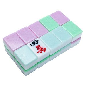 Mahjong Tiles Full Size Green Blue Durable For Home Chess Card <b>Entertainment</b> - Product Image 4